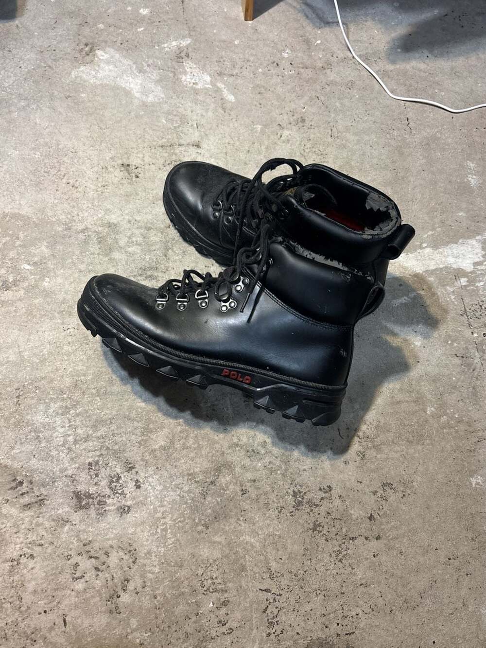 Polo Ralph Lauren Hainsworth Leather Lace-Up Hiker Boots